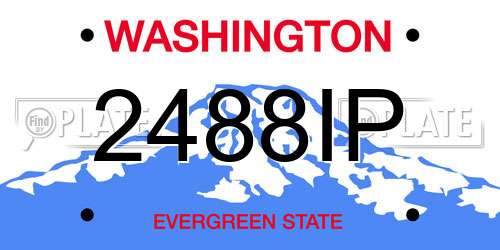 2488IP Washington License Plate