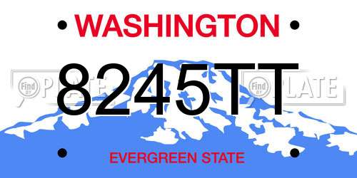 8245TT Washington License Plate