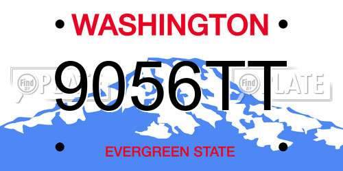 9056TT Washington License Plate