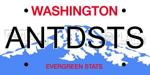 ANTDSTS Washington License Plate
