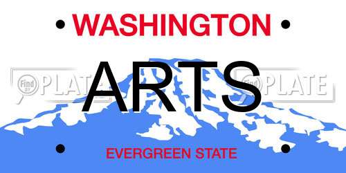 ARTS Washington License Plate