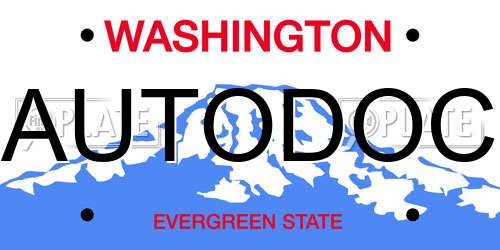 AUTODOC Washington License Plate