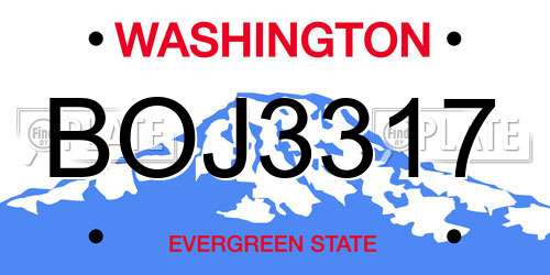 BOJ3317 Washington License Plate