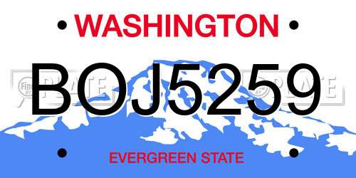 BOJ5259 Washington License Plate