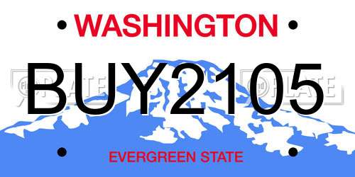 BUY2105 Washington License Plate