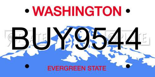 BUY9544 Washington License Plate