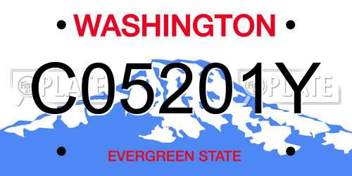 C05201Y Washington License Plate