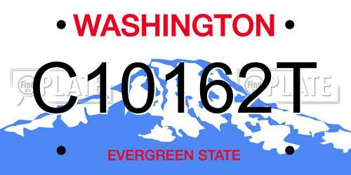 C10162T Washington License Plate