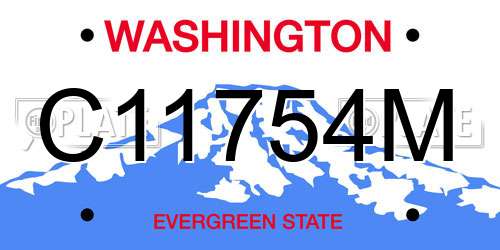 C11754M Washington License Plate