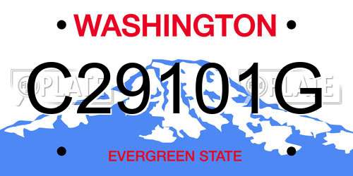 C29101G Washington License Plate