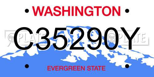 C35290Y Washington License Plate