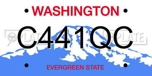 C441QC Washington License Plate