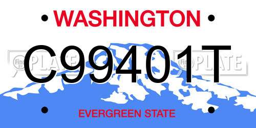 C99401T Washington License Plate