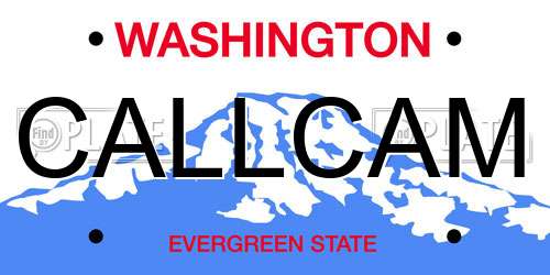 CALLCAM Washington License Plate