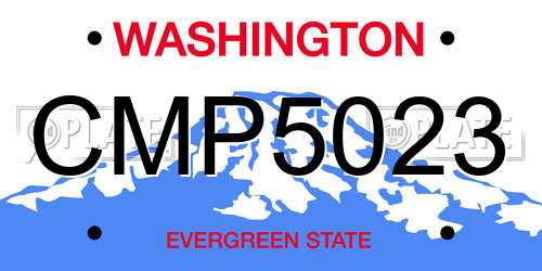CMP5023 Washington License Plate