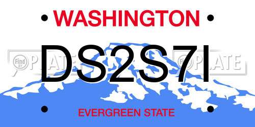 DS2S7I Washington License Plate