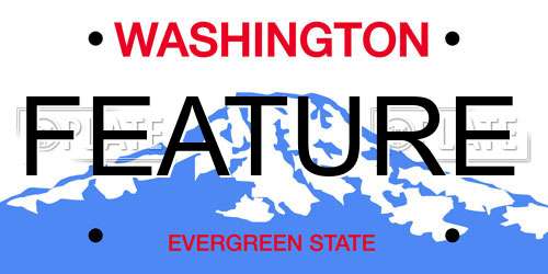 FEATURE Washington License Plate