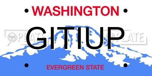 GITIUP Washington License Plate