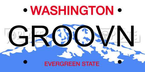 GROOVN Washington License Plate