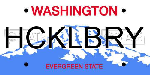 HCKLBRY Washington License Plate