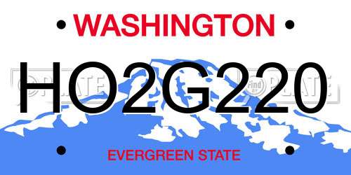 HO2G220 Washington License Plate