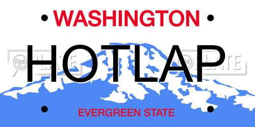 HOTLAP Washington License Plate