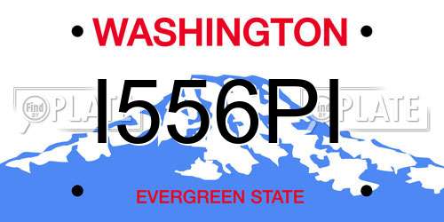 I556PI Washington License Plate