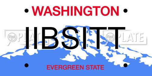 IIBSITT Washington License Plate