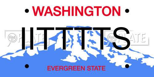 IITTTTS Washington License Plate