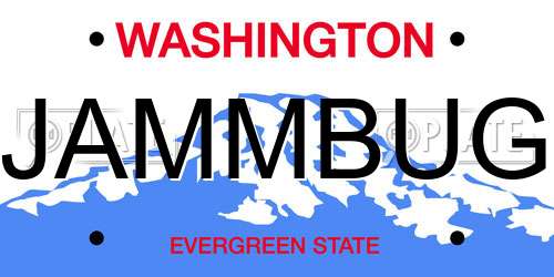 JAMMBUG Washington License Plate