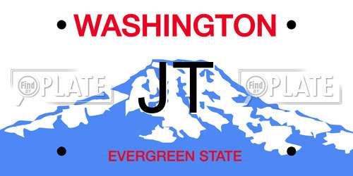 JT Washington License Plate