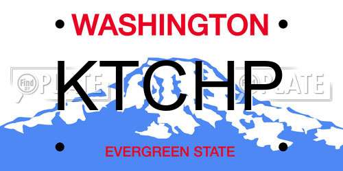 KTCHP Washington License Plate