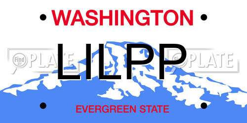 LILPP Washington License Plate