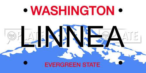 LINNEA Washington License Plate