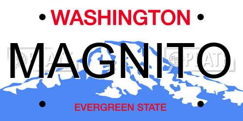 MAGNITO Washington License Plate