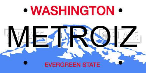 METROIZ Washington License Plate