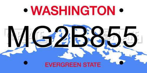 MG2B855 Washington License Plate