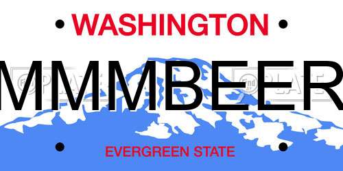 MMMBEER Washington License Plate