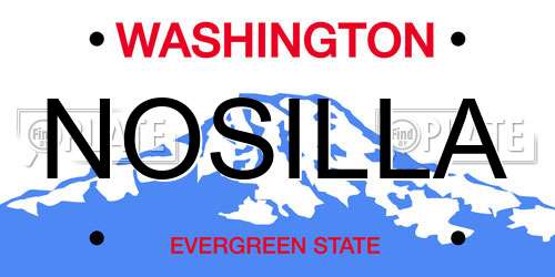 NOSILLA Washington License Plate