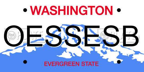 OESSESB Washington License Plate