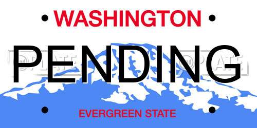 PENDING Washington License Plate