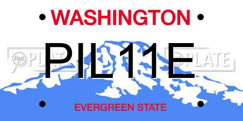 PIL11E Washington License Plate
