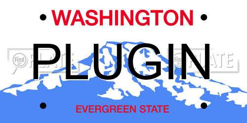 PLUGIN Washington License Plate