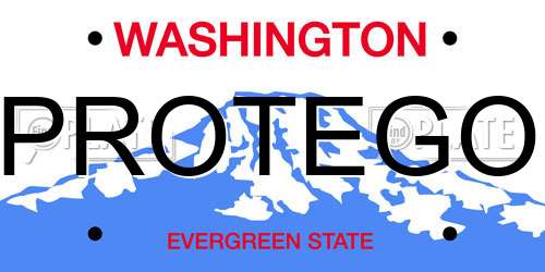 PROTEGO Washington License Plate