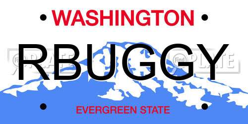 RBUGGY Washington License Plate