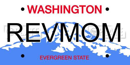 REVMOM Washington License Plate