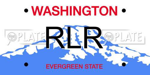 RLR Washington License Plate