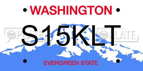 S15KLT Washington License Plate