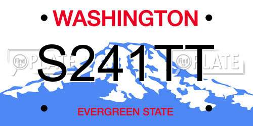S241TT Washington License Plate