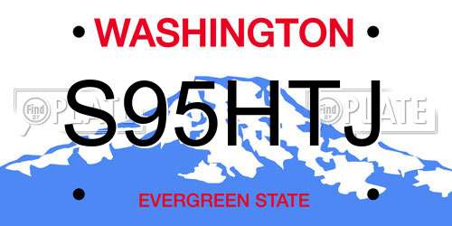 S95HTJ Washington License Plate
